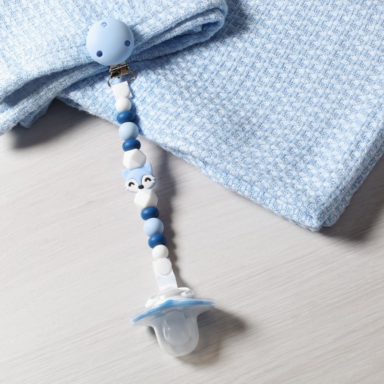 Chain Soother Holder Blue